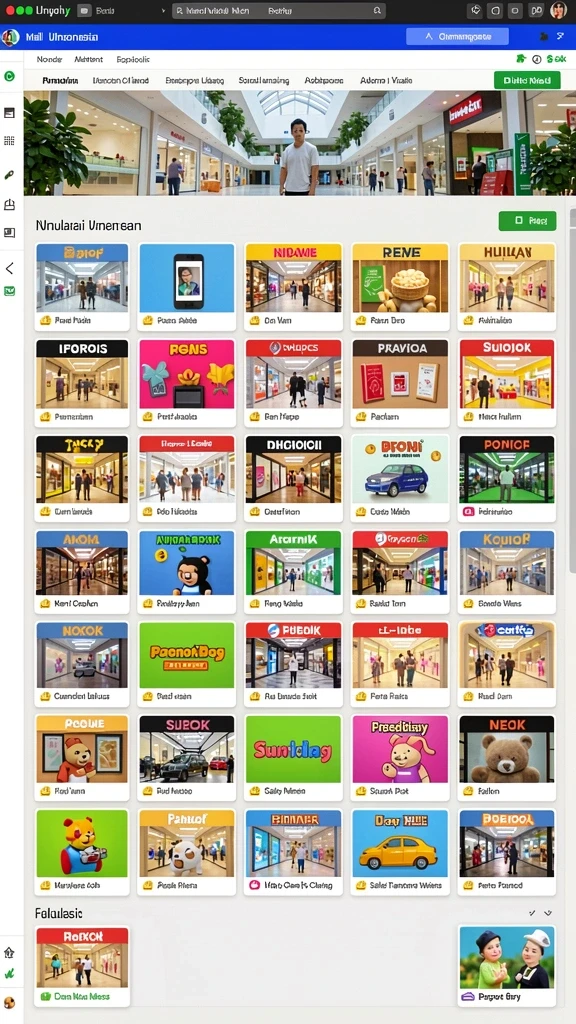 langit777 - Screenshot menampilkan berbagai tema slot yang tersedia.